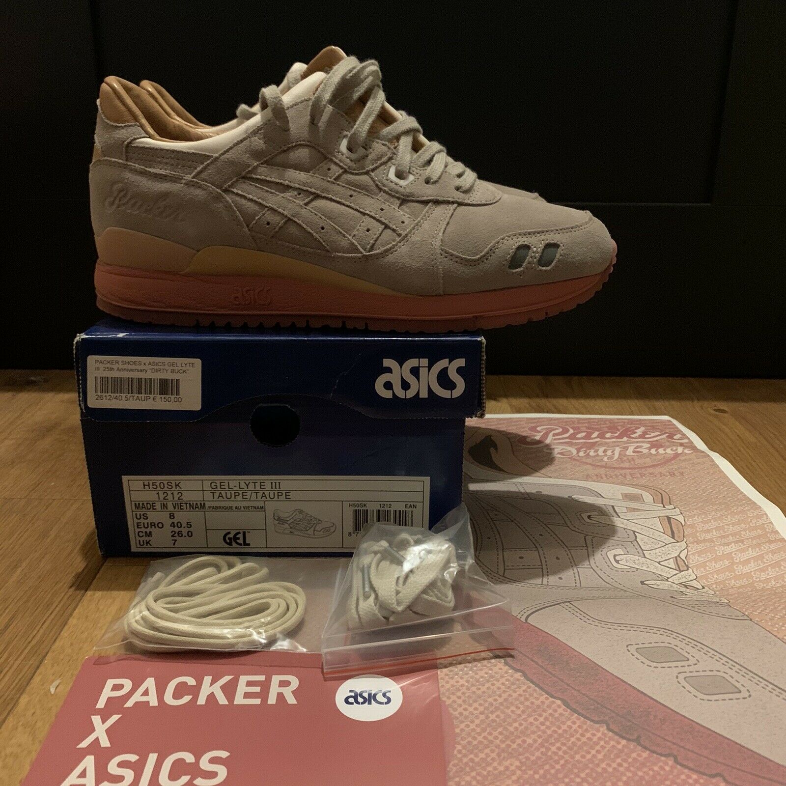 ASICS Gel Lyte III Packer Shoes Dirty Buck Special Box