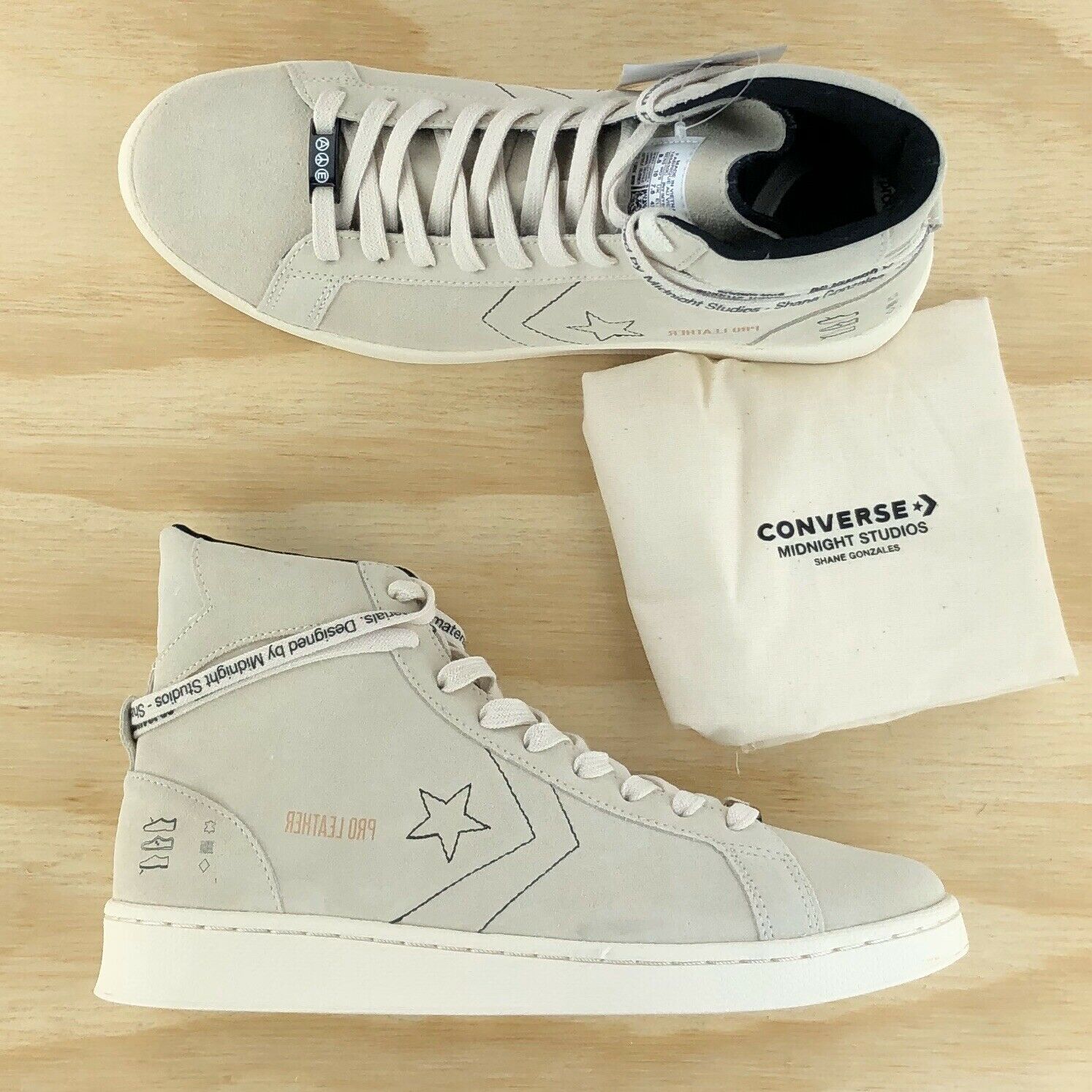 Converse Pro Leather High Midnight Studios Off White