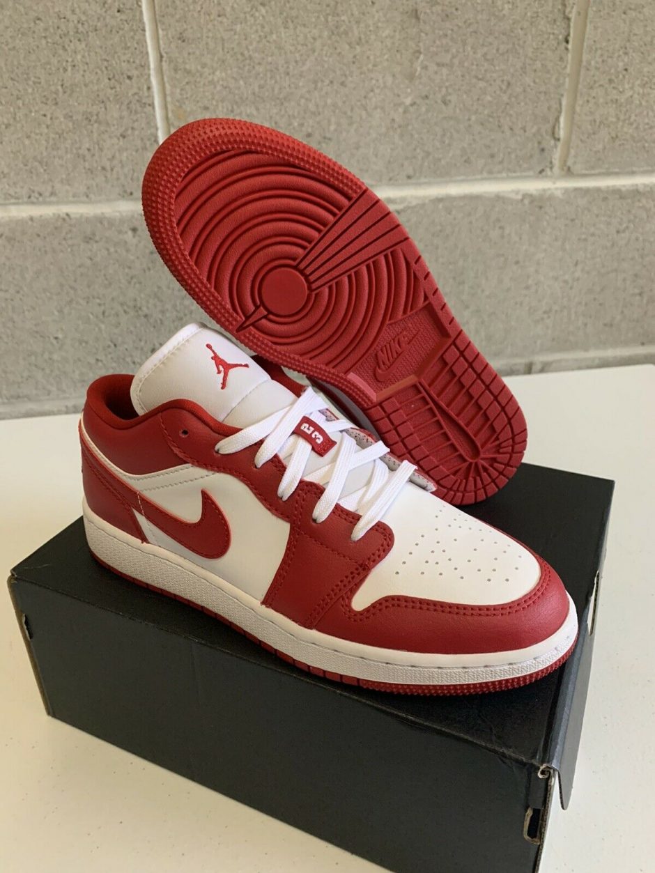 Jordan 1 Low Gym Red White GS For Sale - Kicks Collector