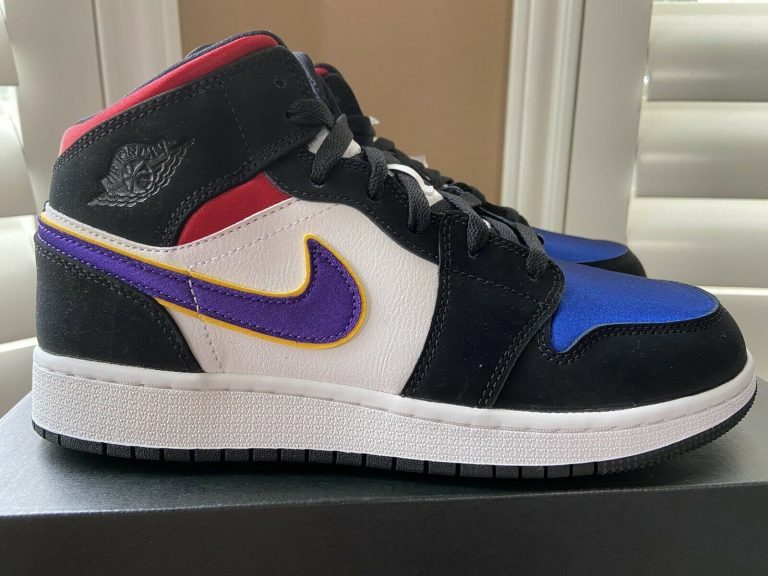 air jordan 1 mid se lakers top 3