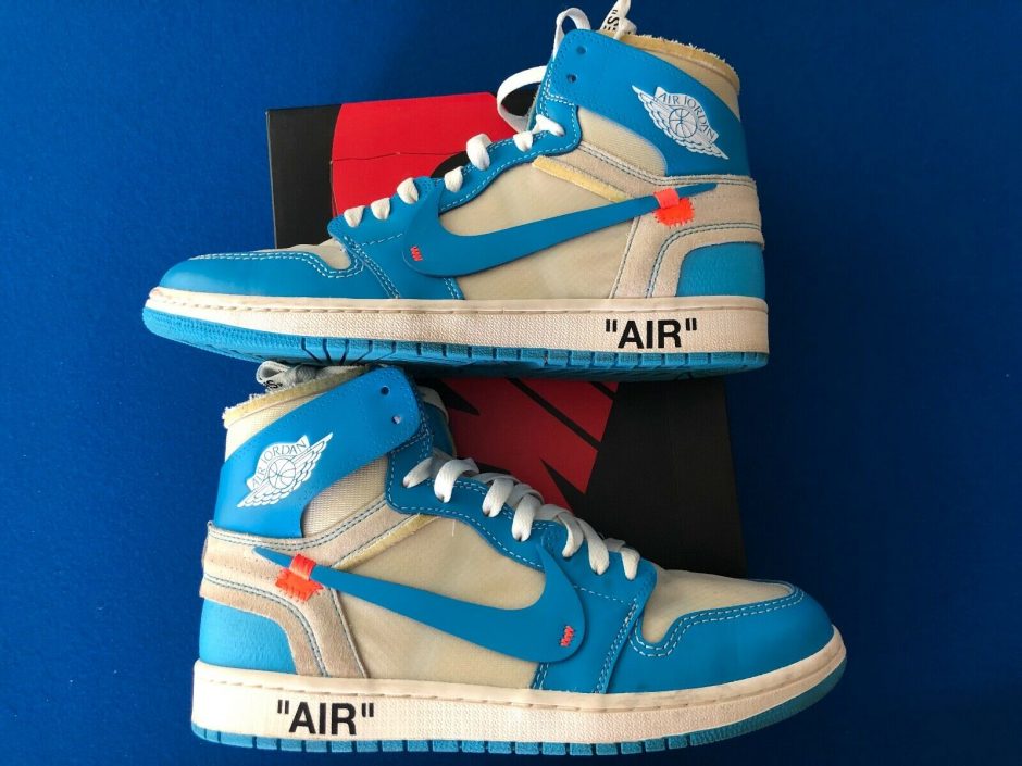 Jordan 1 Retro High Off-White University Blue For Sale - Kicks Collector