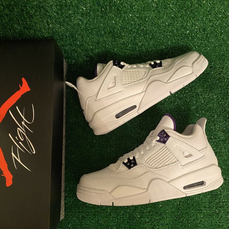 metallic purple jordan 4 gs