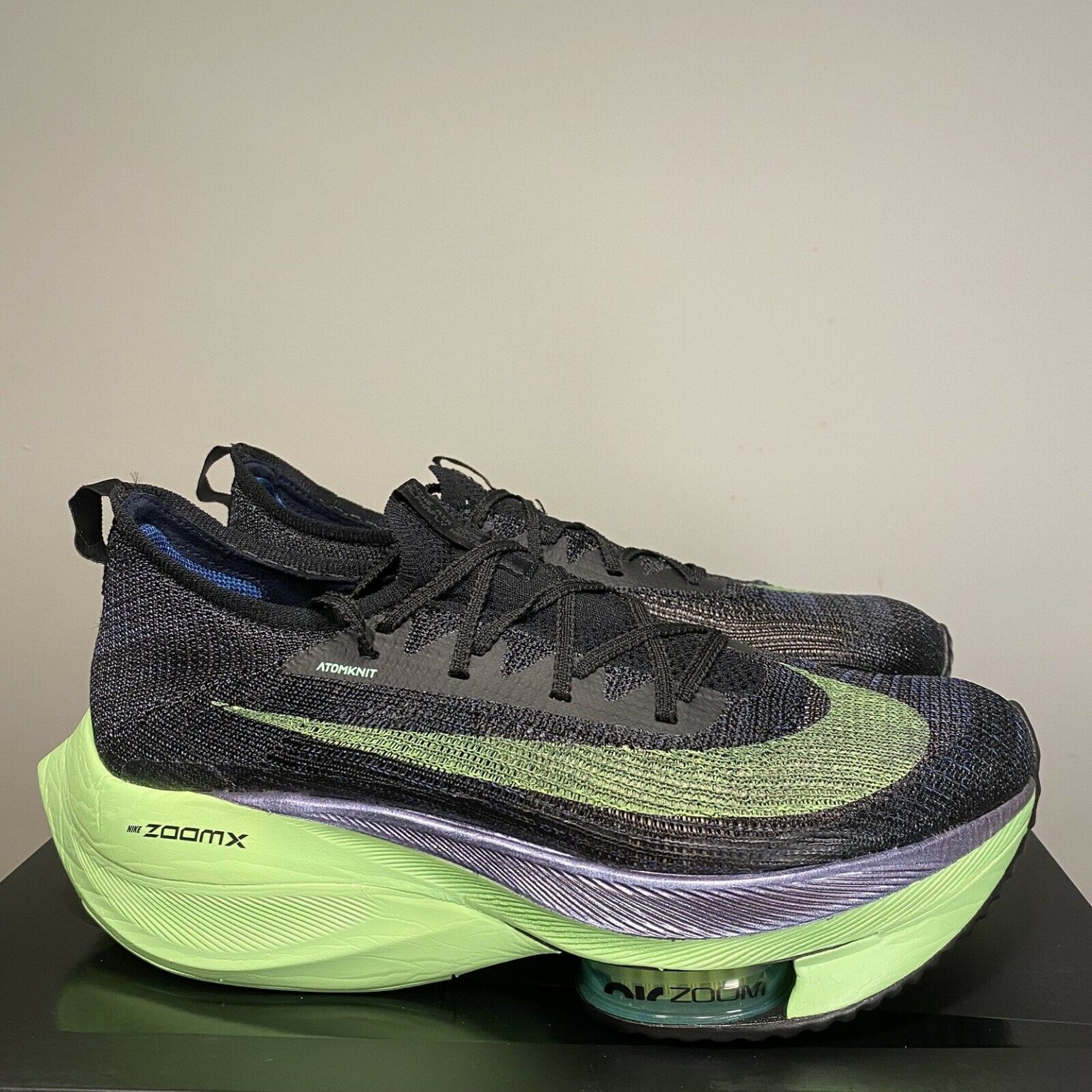 Nike Air Zoom Alphafly Next Black Electric Green For Sale - Kicks Collector