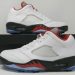 Jordan 5 Retro Low Golf Fire Red Silver Tongue